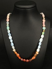 SCHMUCKJAGD COLLIER 925/-SILBER VERGOLDET MIT MULTI OPAL TERRA OPALIS