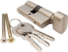 Knaufzylinder 35/30 Türzylinder Schliesszylinder Drehknaufzylinder GERDA Satina