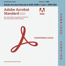Adobe Acrobat Standard 2020 OEM / 1 PC / Dauerlizenz / Windows / KEY (ESD)