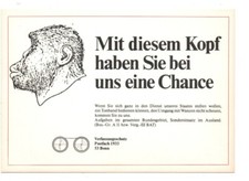 Mit diesem Kopf haben Sie bei uns eine Chance - Verfassungsschutz, Postfach 1933