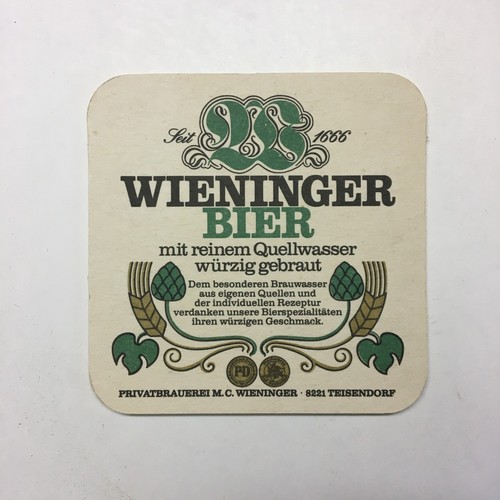Bierdeckel wieninger bier - bierdeckel, bier"