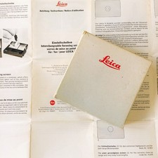 Leica Focusing Screen No.5 Klarglasscheibe mit Kreuzlinien Typ 14307 für...