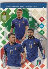 Panini Road to Qatar World Cup Karte 2022 Nr 222 Italy Power Trio Belotti