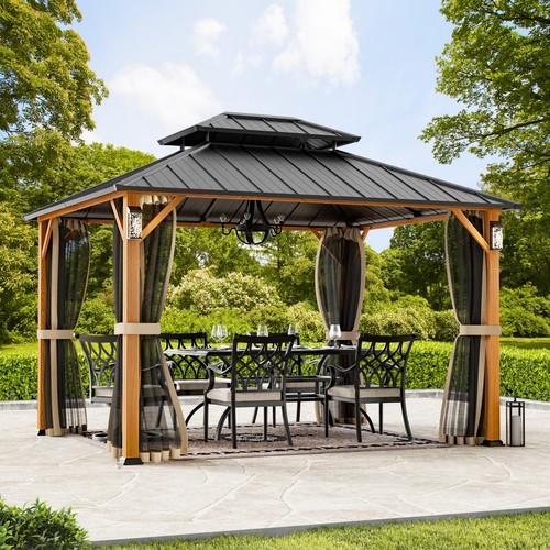 Pavillon hartdach 3 7 m - pavillon,
