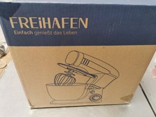 Küchenmaschine, Freihafen 4L Knetmaschine mit Edelstahl-Rühlschüssel, Rührbesen,