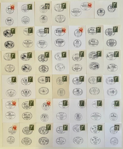 Lot 41x berlin sonderstempel - berlin,