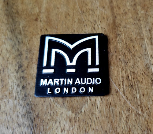 Logo aufkleber martin audio - x1,