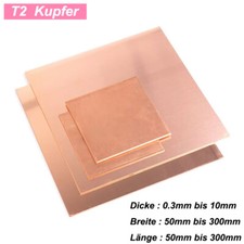 T2 Kupfer Platte Kupfermetall