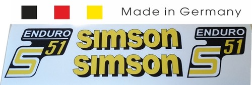 Simson aufkleber tank s51 - aufkleber,