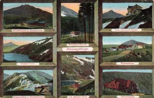 Bauden panorama schneekoppe - panorama,,