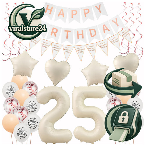 Deko geburtstag frauen - 25.,