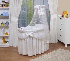 WALDIN Baby Bollerwagen,Stubenwagen,komplett mit Zubehör,XXL NEU !!! Weiß