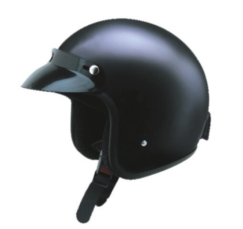 Jet helm mattschwarz - mattschwarz, harley