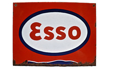 Vintage Esso Porzellan Emaille