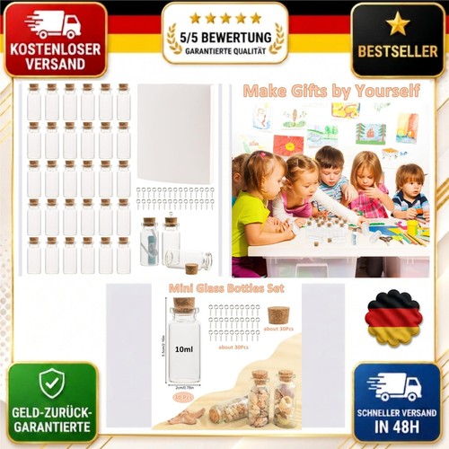 Stück mini glasflaschen - mini,
