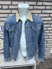 Levis Slim Fit Trucker Jacket - Fell - Sherpa - Blau - Grösse M**