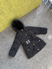 Primark warmer gesteppter Parka mit Kapuze Mantel wattierte Jacke Oberbekleidung Hörgürtel Alter 1,5-2