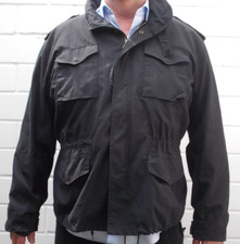 Feldjacke XXL schwarz army style coat cold weather men field combat battle dress