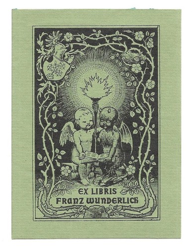 Johannes wunderlich exlibris - wunderlich:,