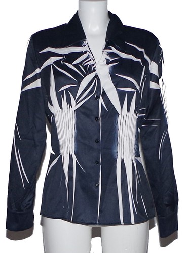 Bluse satin schwarz - bluse,