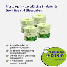 Erntegarn Pressengarn Bindegarn Kordel Ballenpresse grün Typ 130 150 400 750