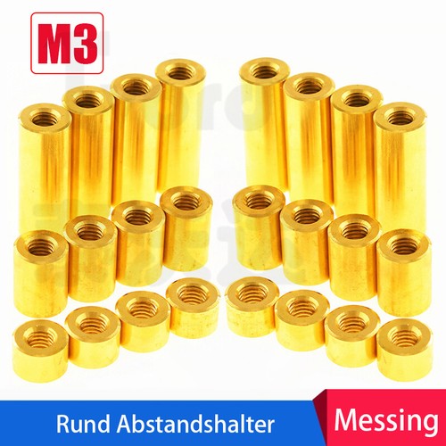 Messing rund abstandshalter - m3,