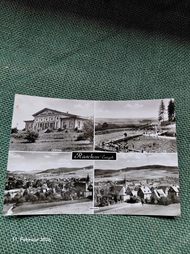 Ddr postkarte raschau - ddr,