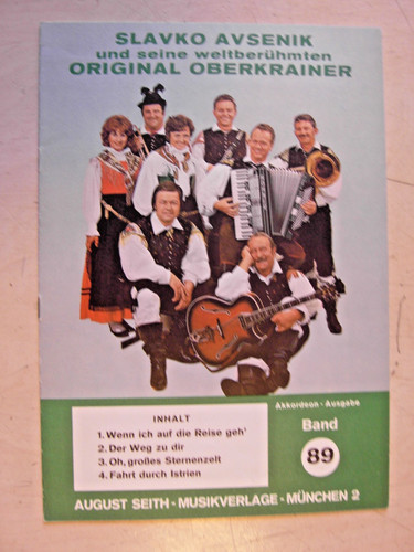 Akkordeonnoten slavko avsenik - akkordeonnoten,