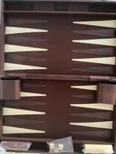 Backgammon Koffer Kunst-Leder
