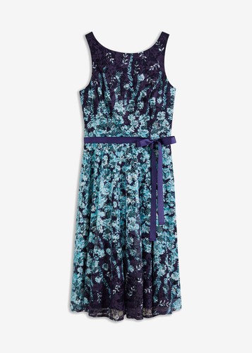 Spitzenkleid 38 dunkelblau - spitzenkleid,