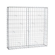 Gabione Steingabionen Steinkorb Gabionen Wand Drahtkorb 100 x 100 x 20 cm