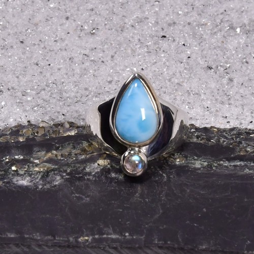 Larimar ring 925er silber - ring,,