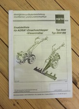 Agria 3600 BM Ersatzteilliste