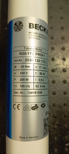 Becker rohrmotor reparatur - becker, r8