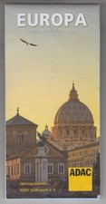 Die ADAC Straßenkarte: Europa. Kolorierte Landkarte / Karte. Jahresgabe des ADAC