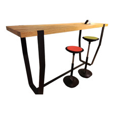 Janua Bartisch Clamp Tischplatte Eiche Mit Metallgestell 