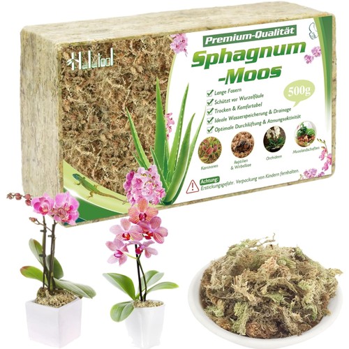 Sphagnum moos 500g - 500g, organisch