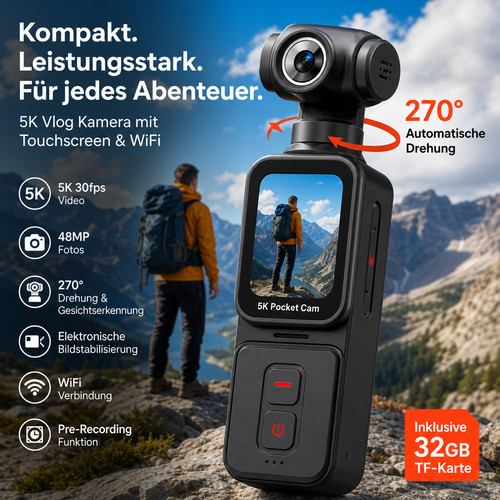 Wifi pocket action kamera - wifi,