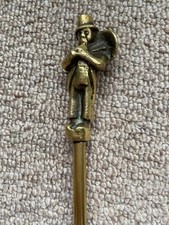 alter Messing Feuerschürhaken