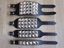 Leder Armband mit Nieten Pyramidennieten