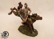 Römer auf Pferd schlägt aus Angriff Antike knight Figur Rüstung Schwert 2346