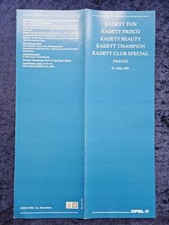 Opel Kadett E Preisliste 25.03.1991  Modelle: Fun Frisco, Beauty, Champion, Club