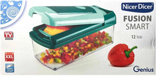 Genius Nicer Dicer Fusion Smart 12 tlg All-in-One Küchensystem Gemüseschneider
