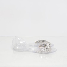 Buffalo, Sandalen, Größe: 38, Weiß/Silber, Damen #hvE