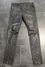 Lederjeans Lederhose von Diesel Black Gold, Gr. 32, lange Beine, gay interest