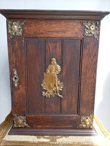 Antiker holz wandschrank mit - antiker,