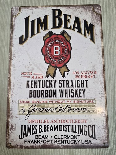 Jim beam blechschild - beam,