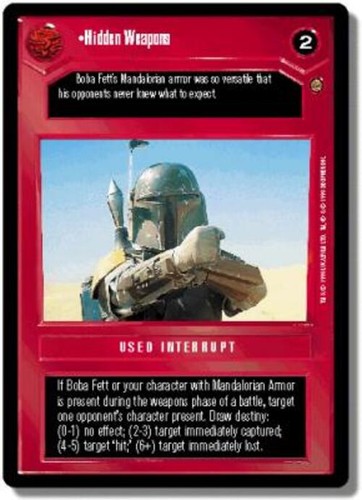 Hidden weapons star wars ccg - weapons,