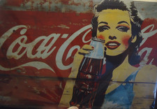 Retro Blechschild   COCA COLA