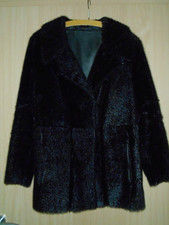 Pelzjacke seal - Seehund - schwarz/braun - Gr. 40/42/44